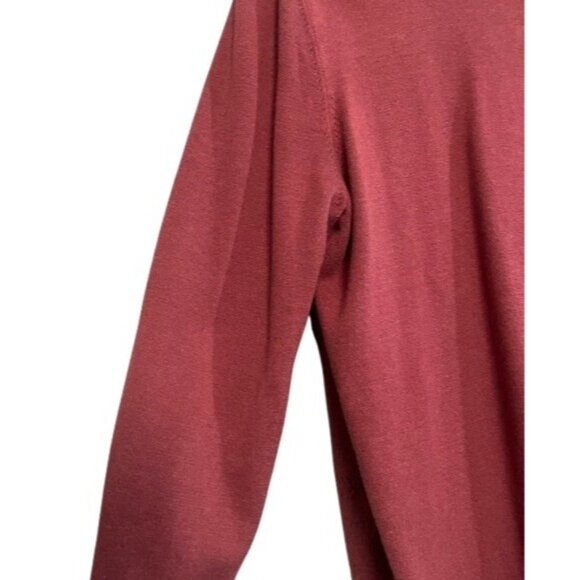 Alfred Dunner Petite Rust Cardigan Chevron Patterned Zig Zag Open Knitwear PL - Picture 12 of 16